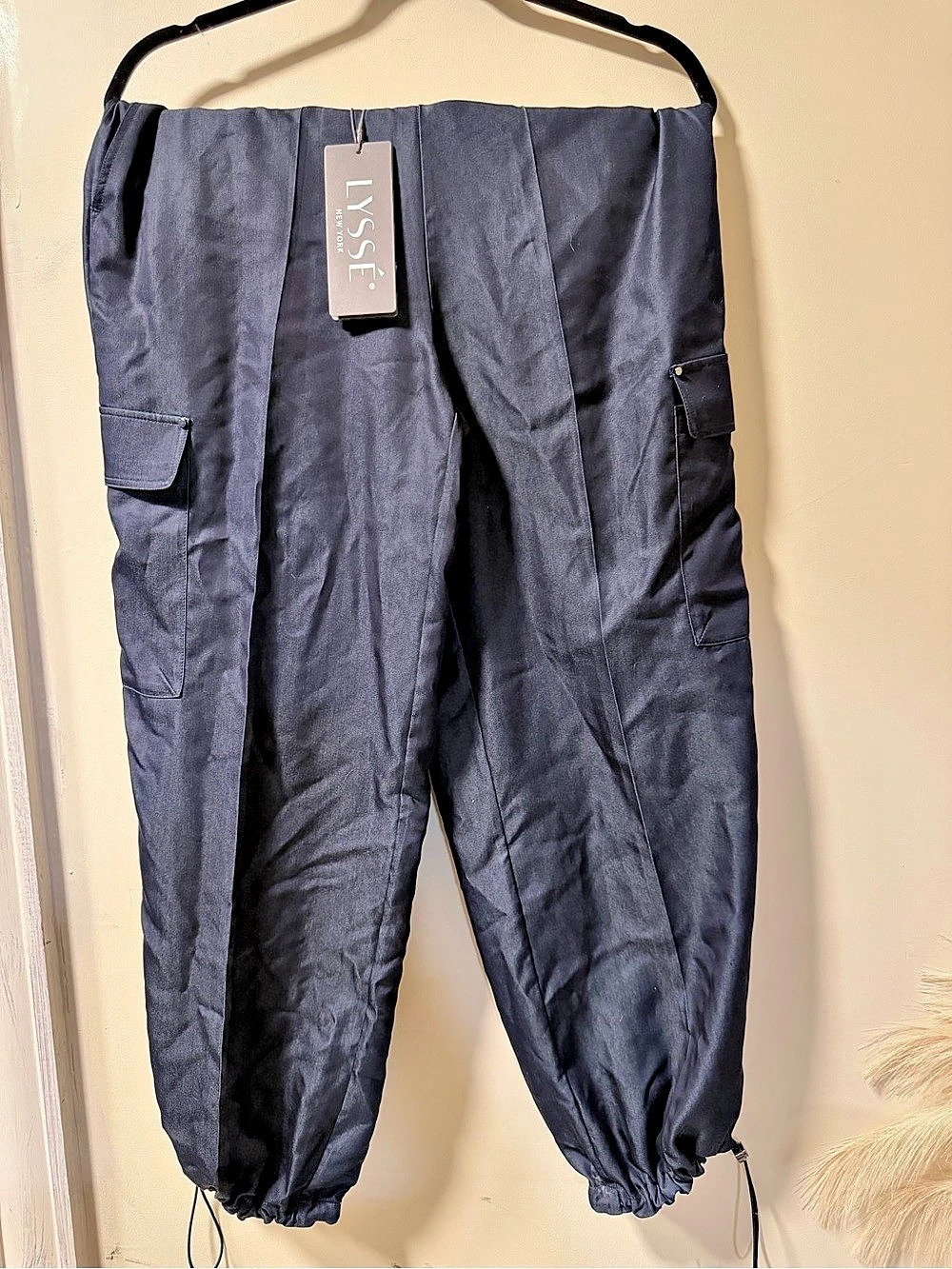 Lysse Monique Tailored Cargo Pants Blue Large